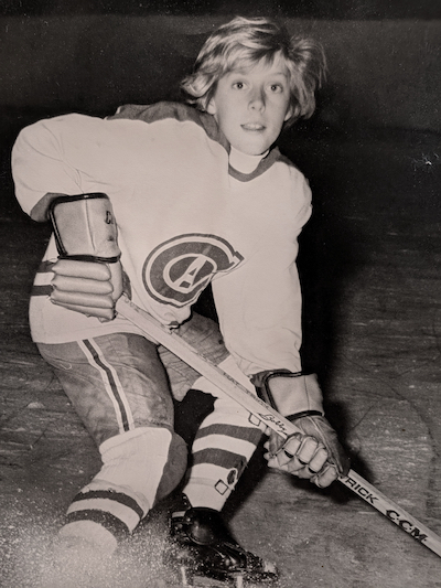 the author as a young player