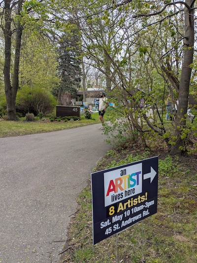 art show photo: the setting