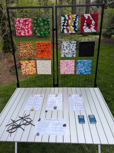 art show photo: my setup